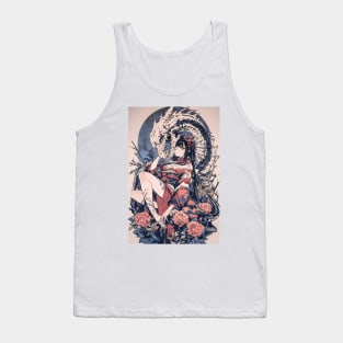 Geisha and Dragon 7813 Tank Top